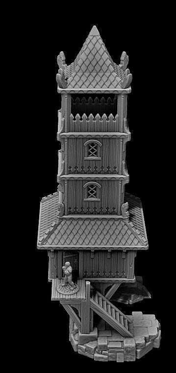 Lake District Tower House - Dungeons and Dragons - 32mm Terrain - Warhammer Terrain