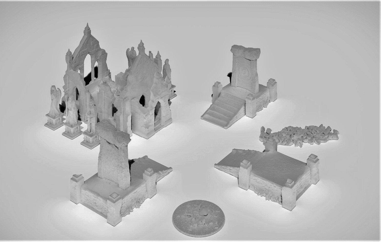 Temple Ruins - Town of Dreki - Code2 - Dungeons and Dragons - Warhammer Terrain - Terrain - 28mm Terrain - Ruins - Temple