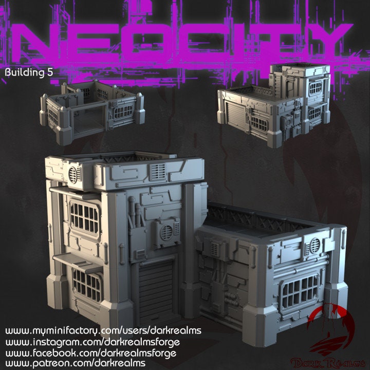 Neo City Building#5, Warhammer, Industrial, Sci-fi