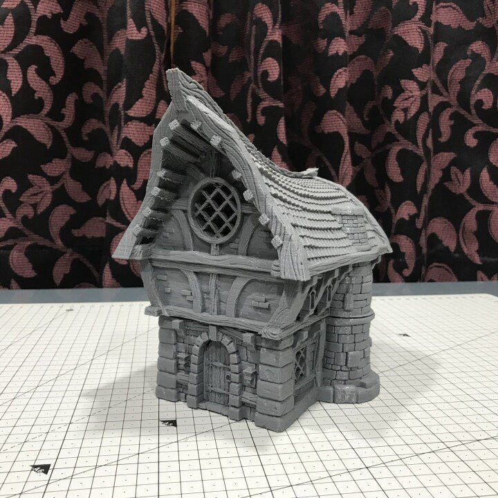 Lonkleg Hollow Small House, Dungeons and Dragons, Warhammer, 28mm Terrain, Tabletop, Tabletop Terrain