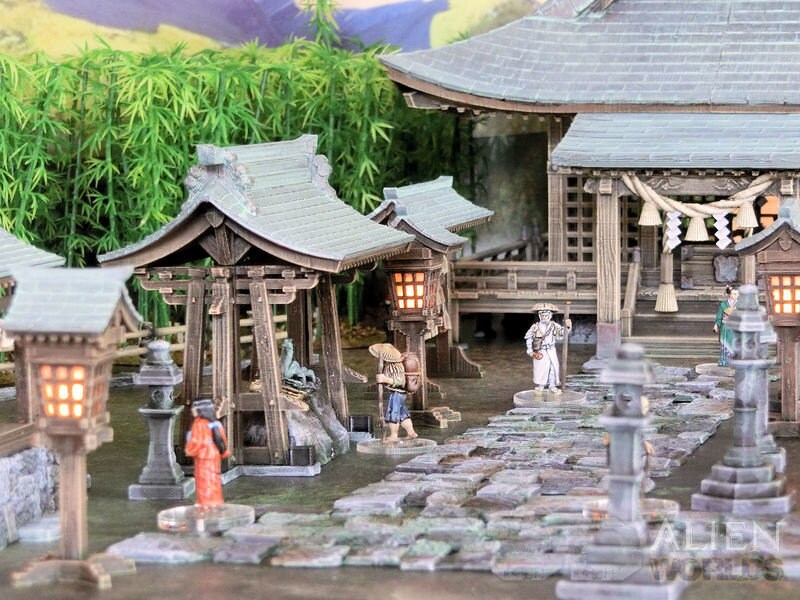 Shrine Set, Samurai Shrine, Japanese Shrine, Japan Shrine, samurai, samurai Castle, ninja, japanese, palace, Castle Terrain, wargaming, Dungeons and Dragons, miniatures, Fantasy Inn, Fantasy Terrain, RPG Terrain, Fantasy Village, Tabletop, bell