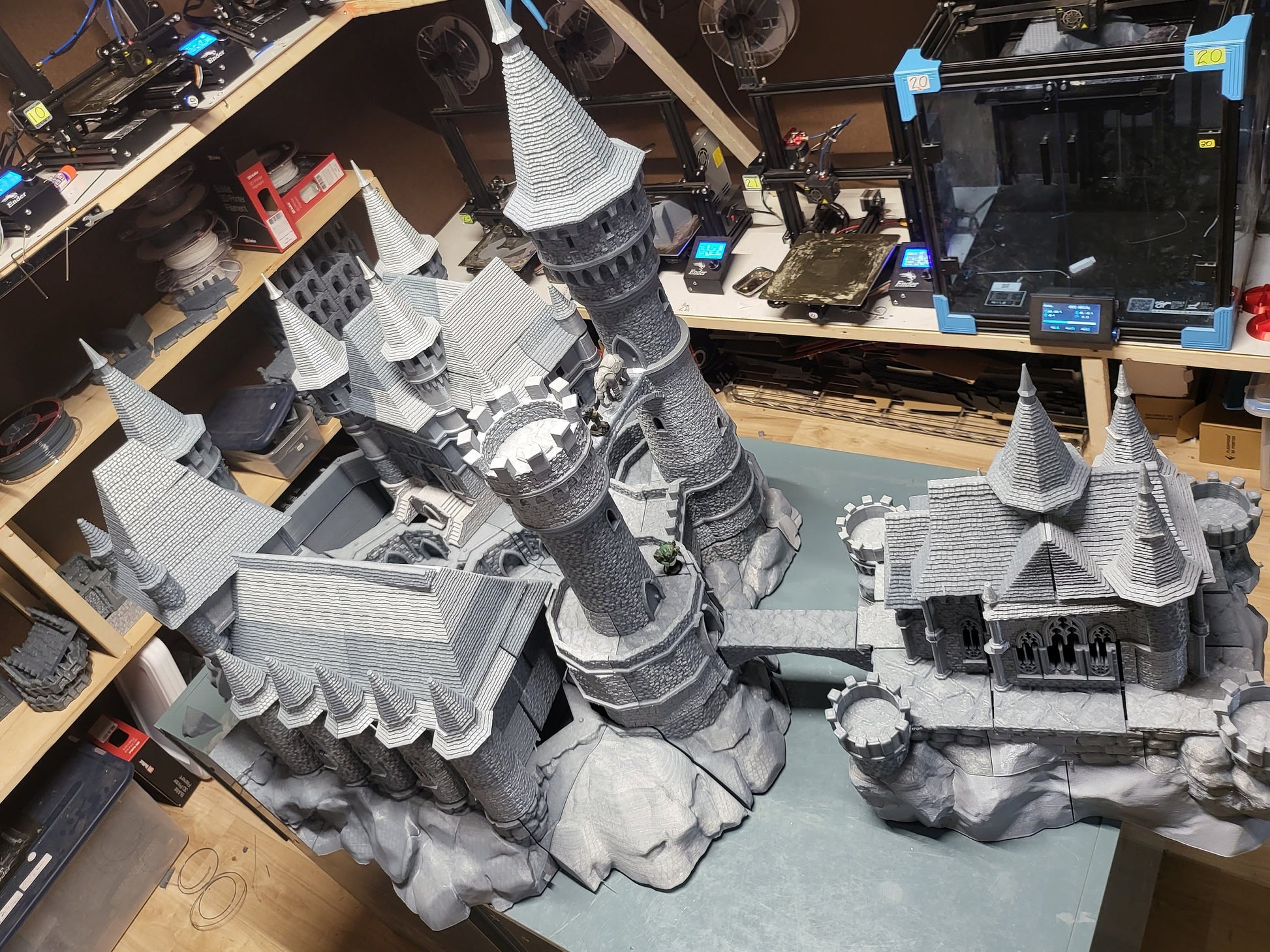 15mm Castle Dracul, Curse of Strahd, Castle Terrain, Castle Complex, Ravenloft, tabletop terrain, wargaming