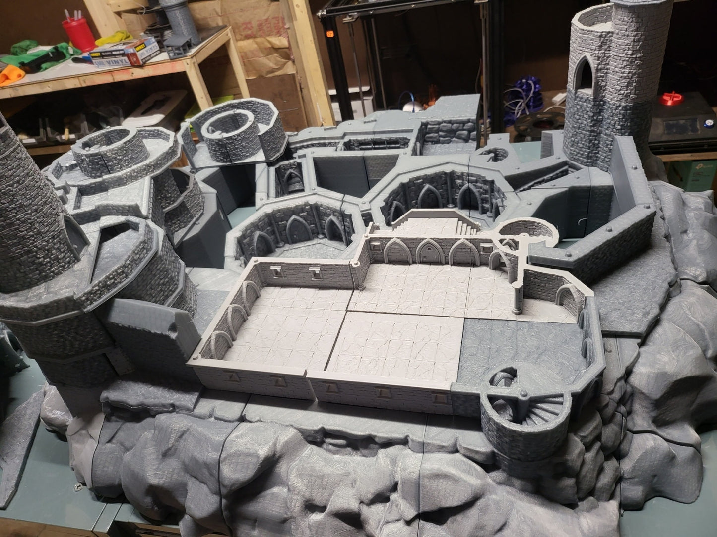 15mm Castle Dracul, Curse of Strahd, Castle Terrain, Castle Complex, Ravenloft, tabletop terrain, wargaming