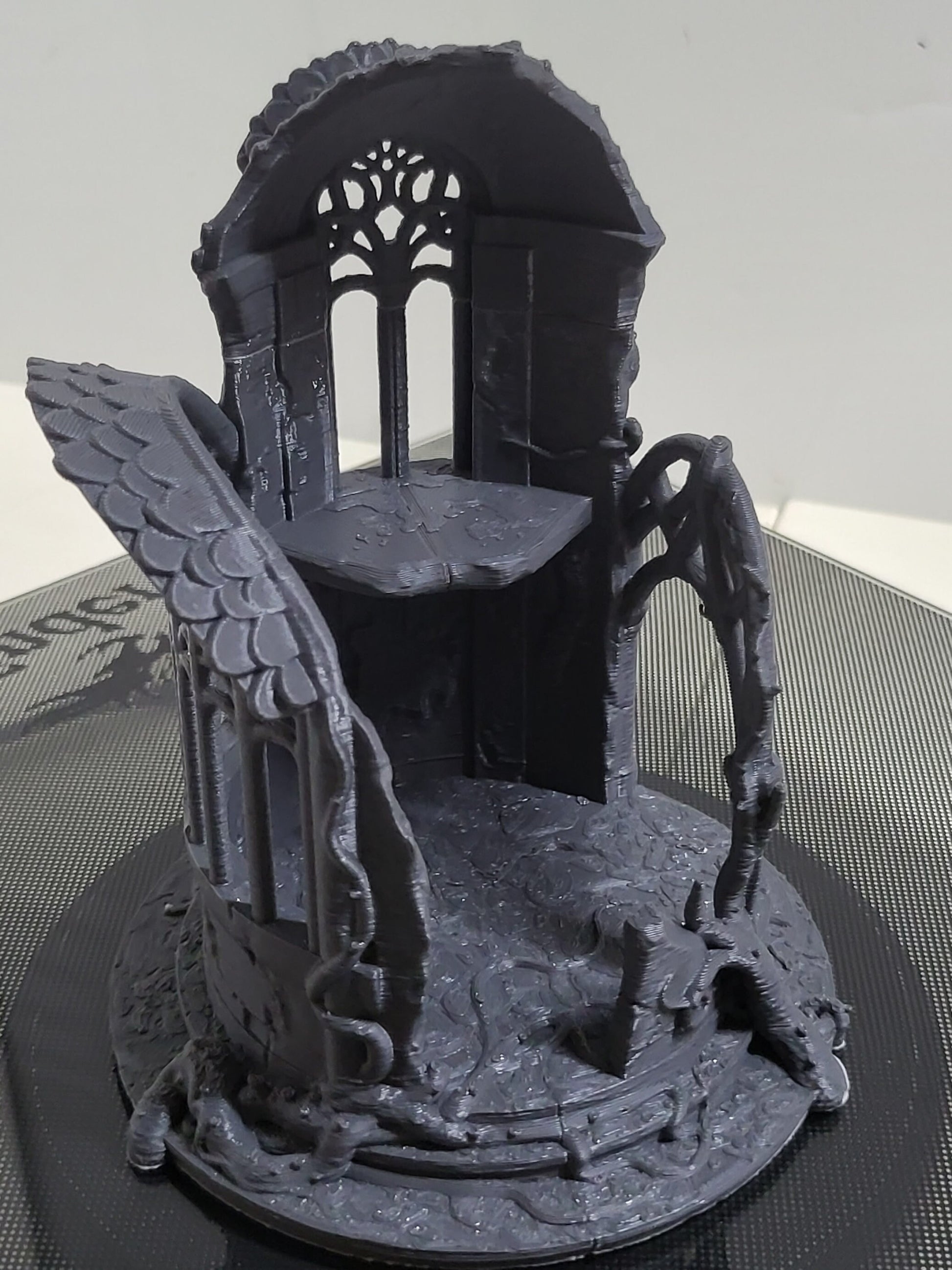 Ruined Elven, WatchTower, Ruined Watch Tower, Tabletop Terrain, Gaming Miniature, Tabletop Scenery