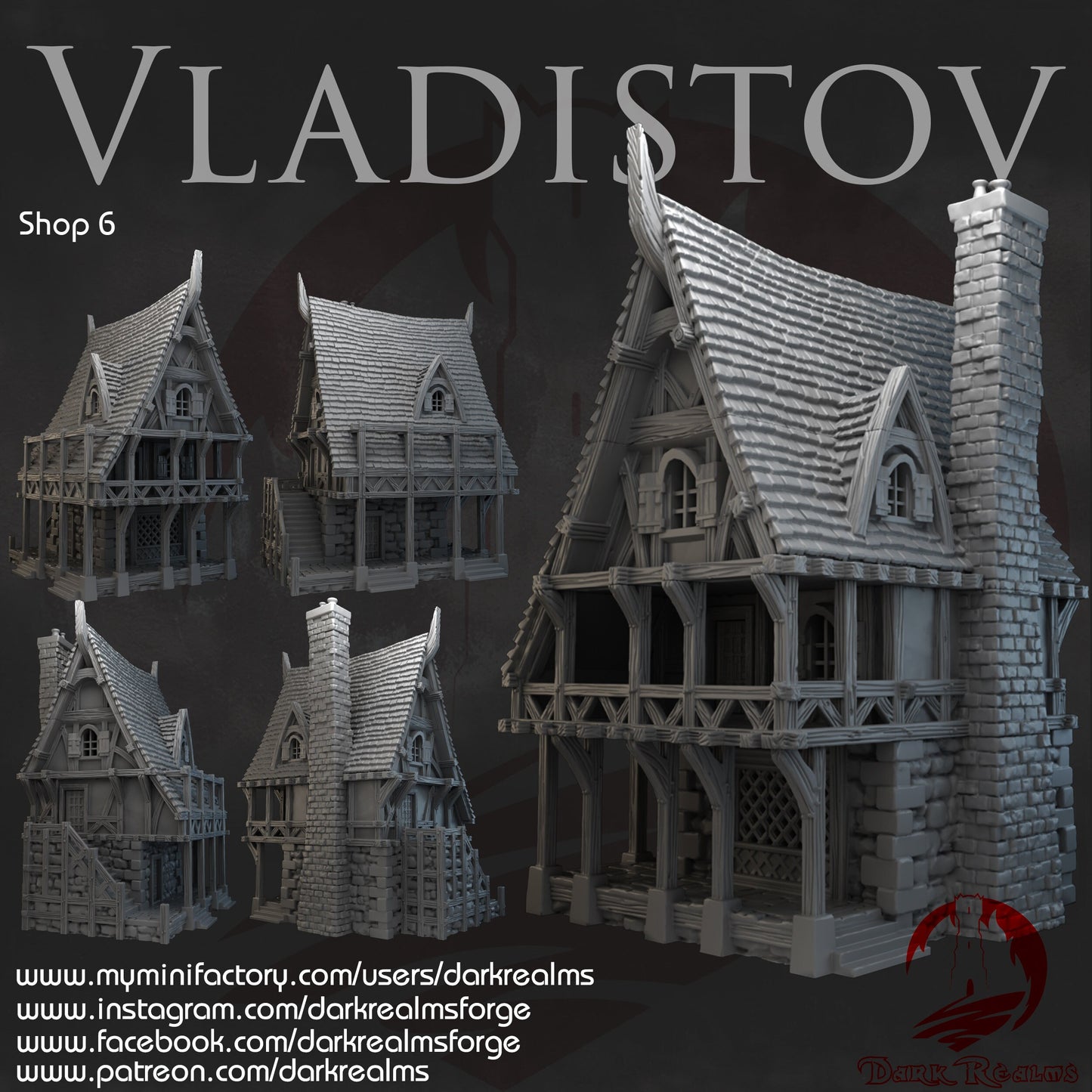 Vladistov, Shop 6, Vampire Town, DND Terrain. Strahd