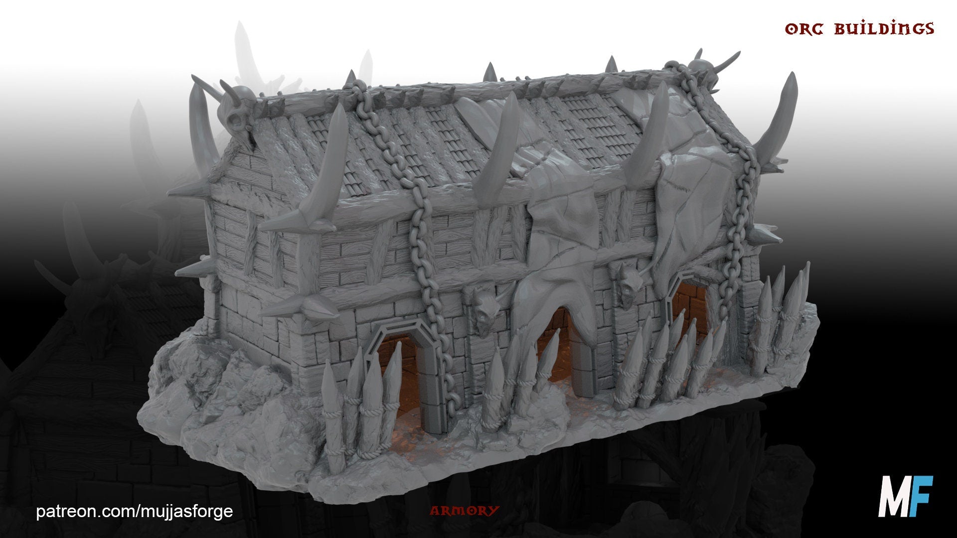 Orc Armory, Orc Weapons, Orc Town, Tabletop Terrain
