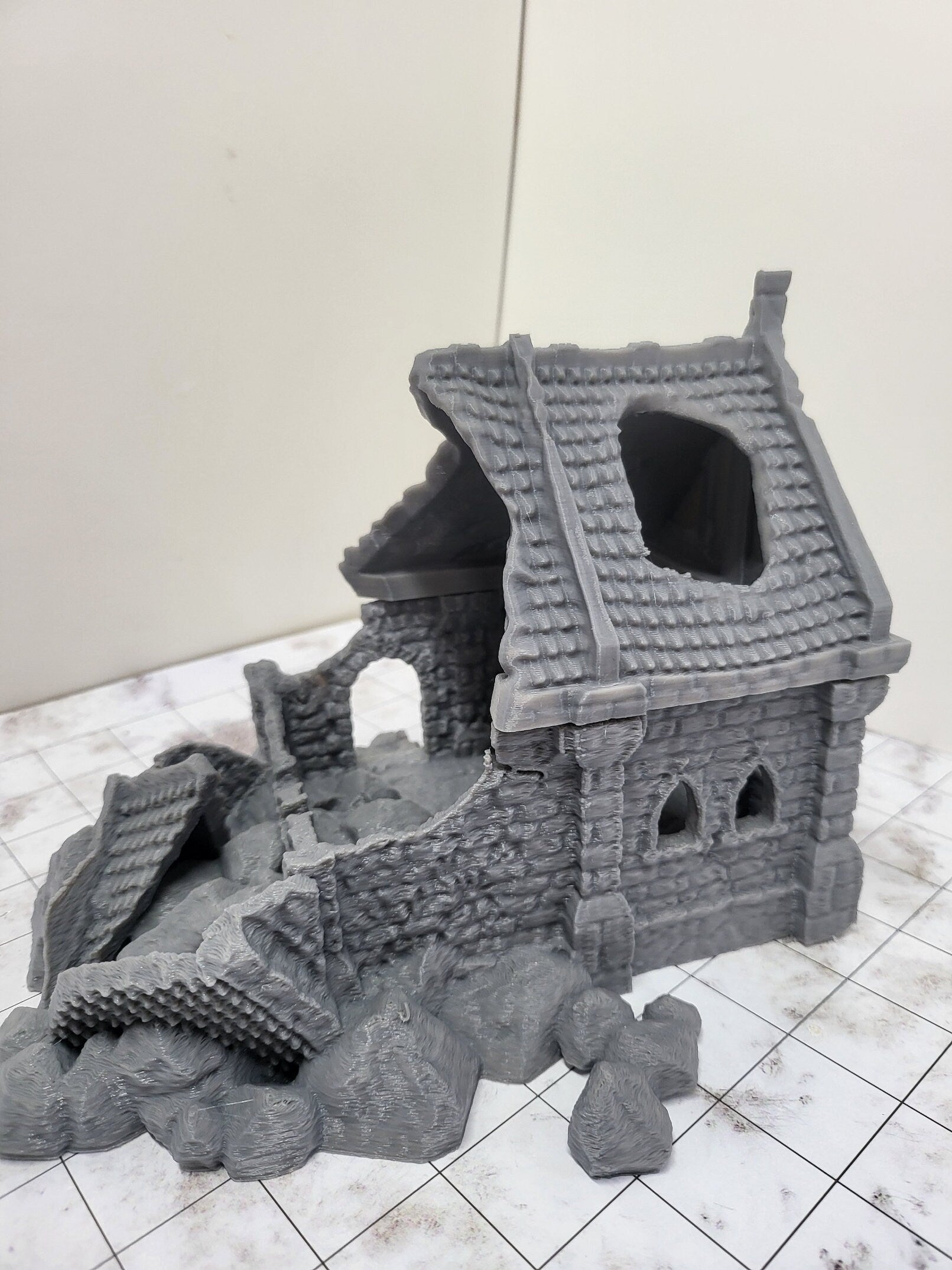 Cottage Ruin, Ruin - Tabletop Terrain- Dungeons and Dragons
