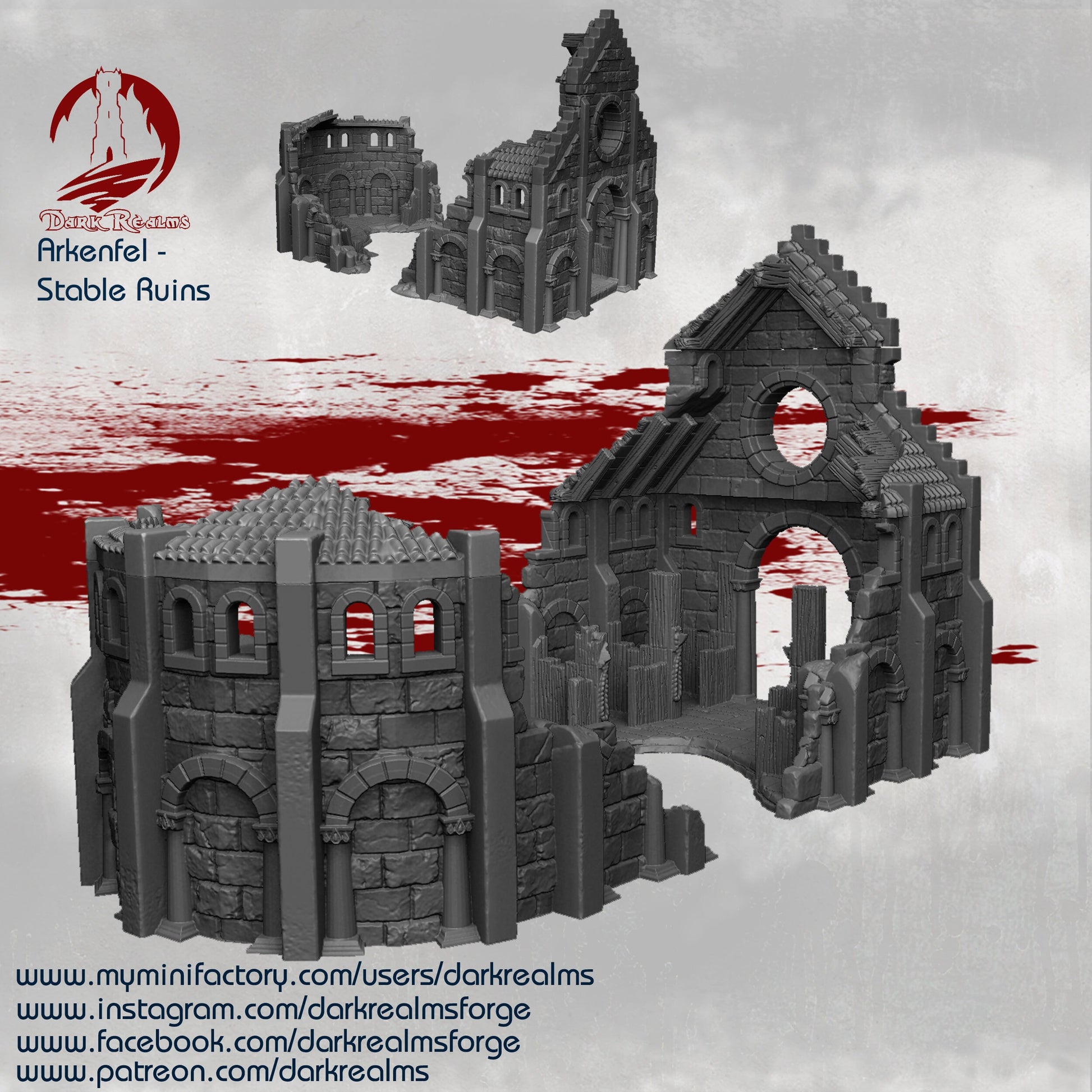 Arkenfel Stable Ruins, Stable Ruins, Ruins, Gondor, LOTR, Dungeons and Dragons