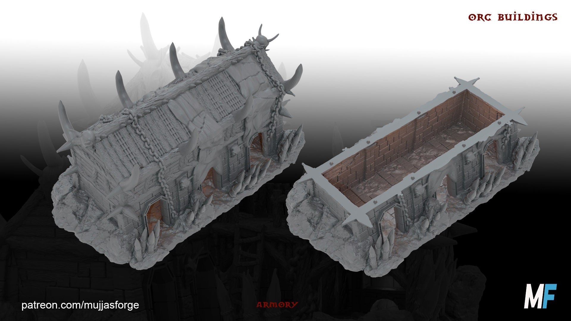 Orc Armory, Orc Weapons, Orc Town, Tabletop Terrain