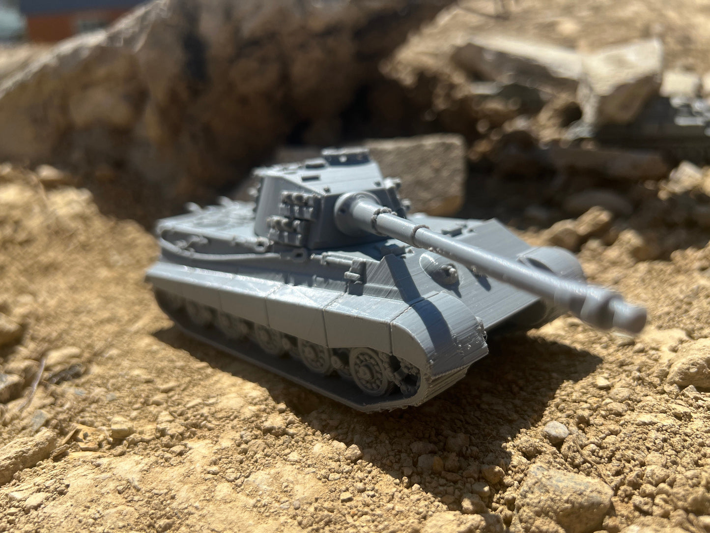 Tiger 2 H, Panzerkampfwagen, Warhammer, Modern warfare, Tabletop terrain, WW2, WWII,