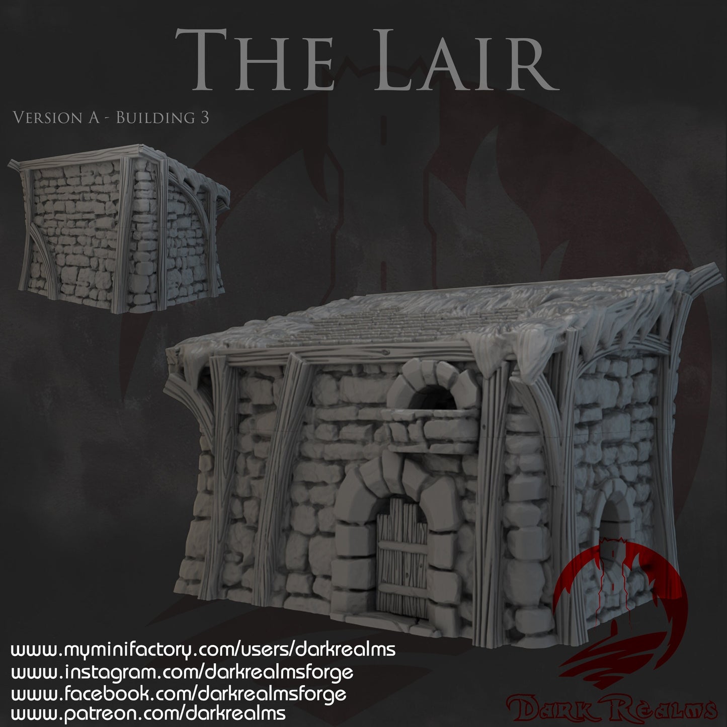 The Lair Rats Lair 4 Buildings caves tunnels dnd Terrain