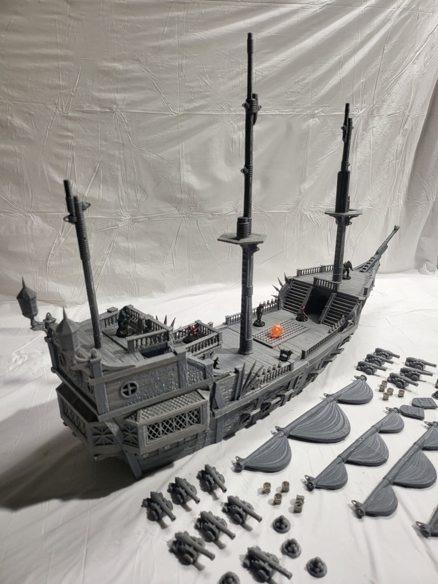 Warship, Battleship, Frigate, Dungeons and Dragons, 28mm Warship