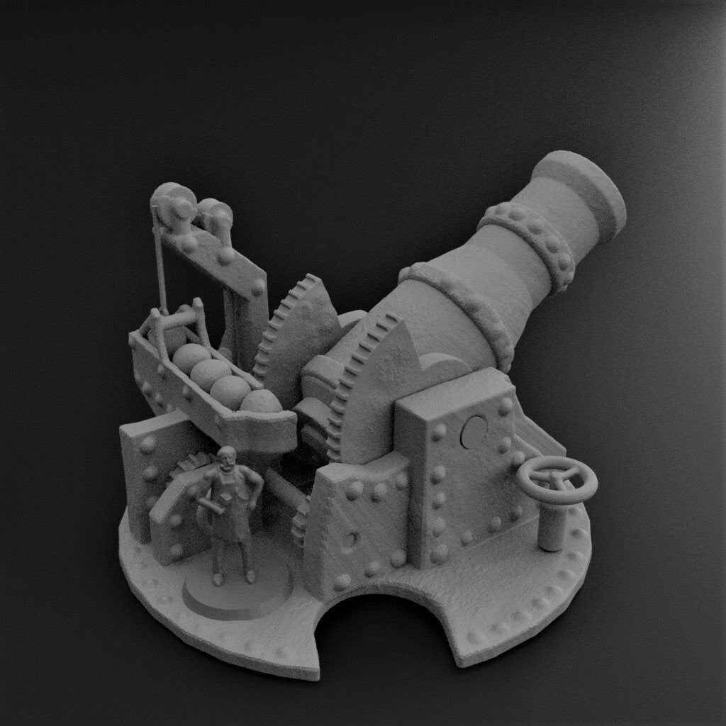 Dwarven Bombard Tower Cannon Tower Artillery Dwarf bomber