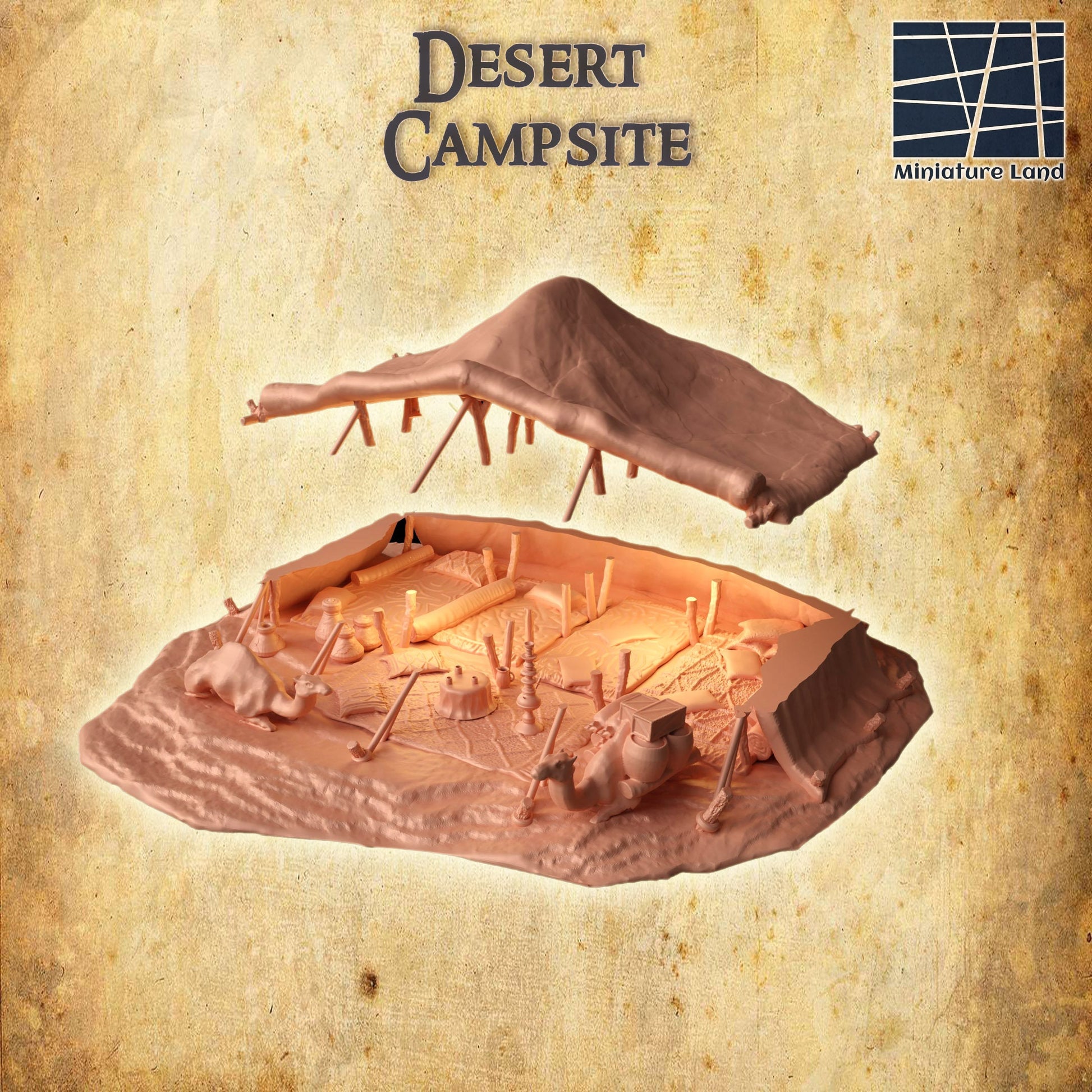 Desert Campsite, DesertCamp, Camping, Desert Oasis