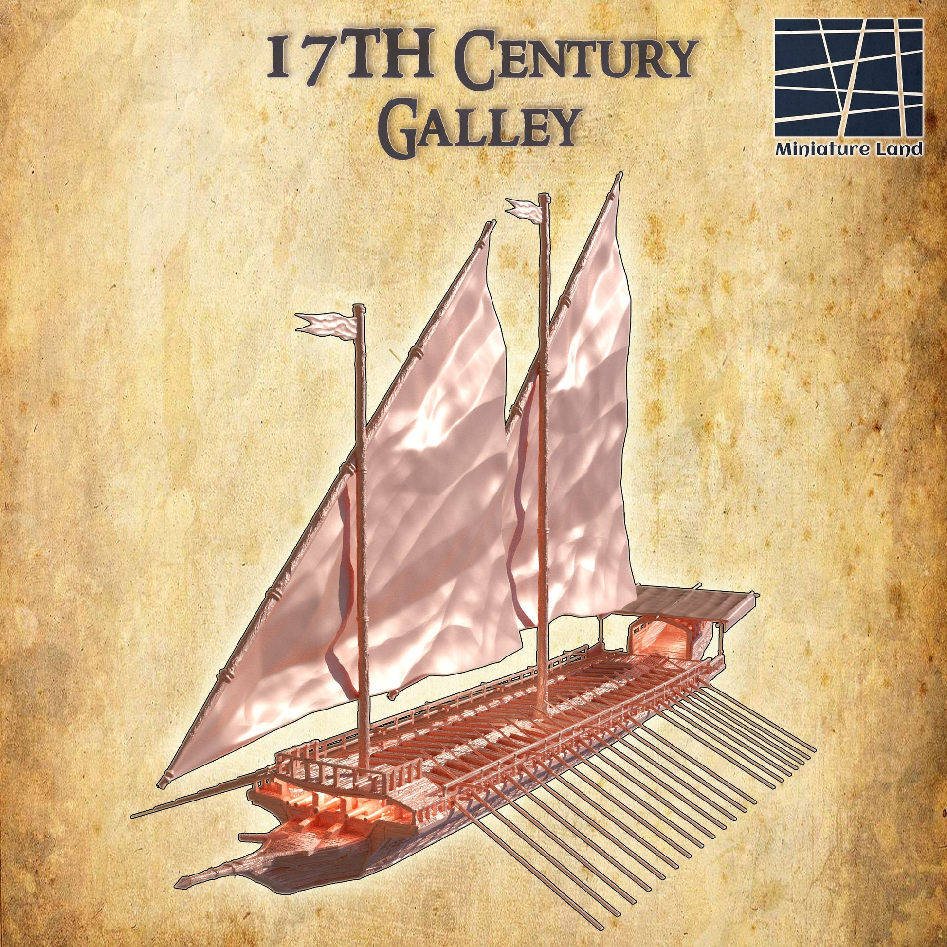 17th Century Galley, Galley, Warship