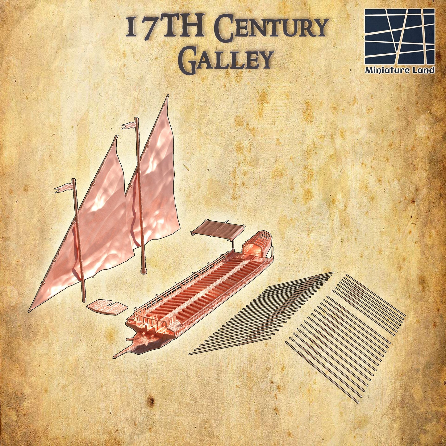 17th Century Galley, Galley, Warship