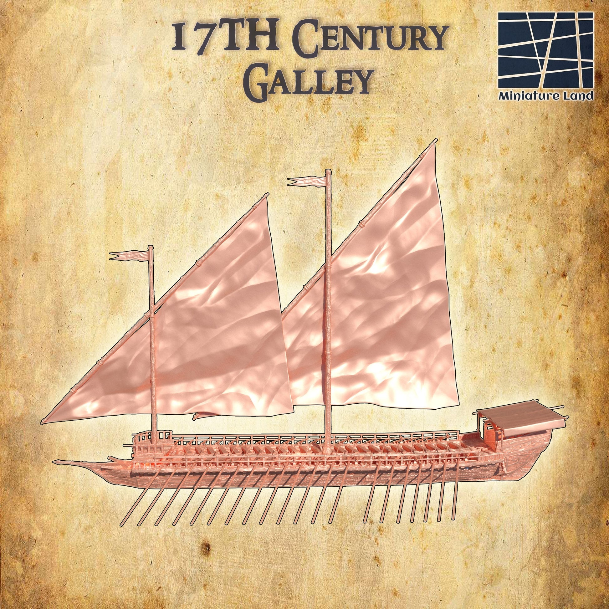 17th Century Galley, Galley, Warship