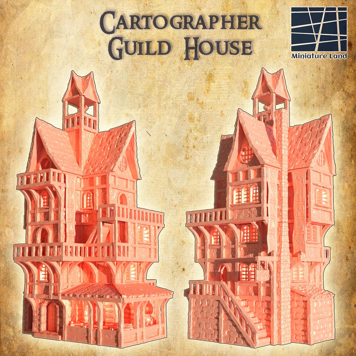 Cartographers House, Map maker, 6 levels of play