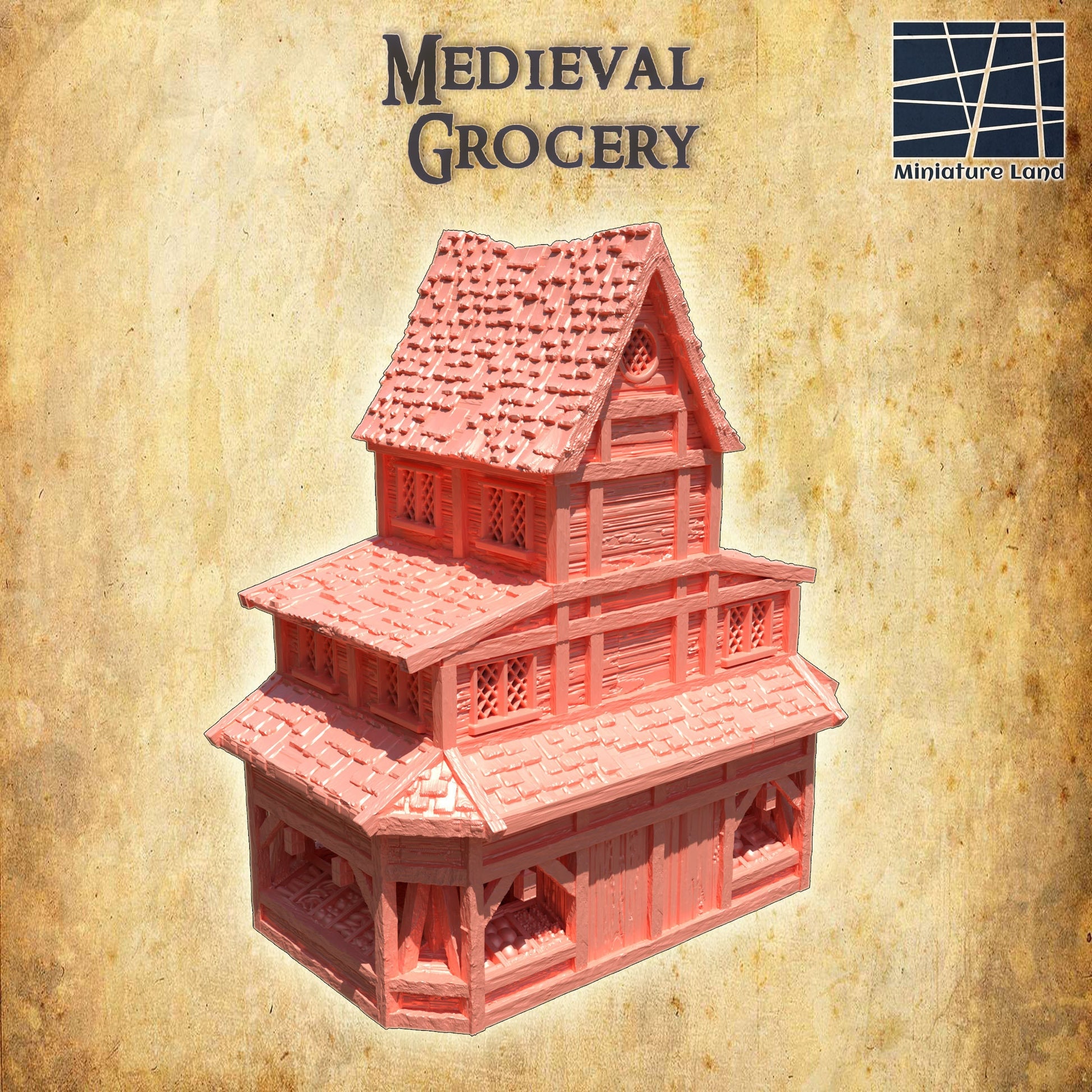 Market, Medieval Grocery, Grocery Stand