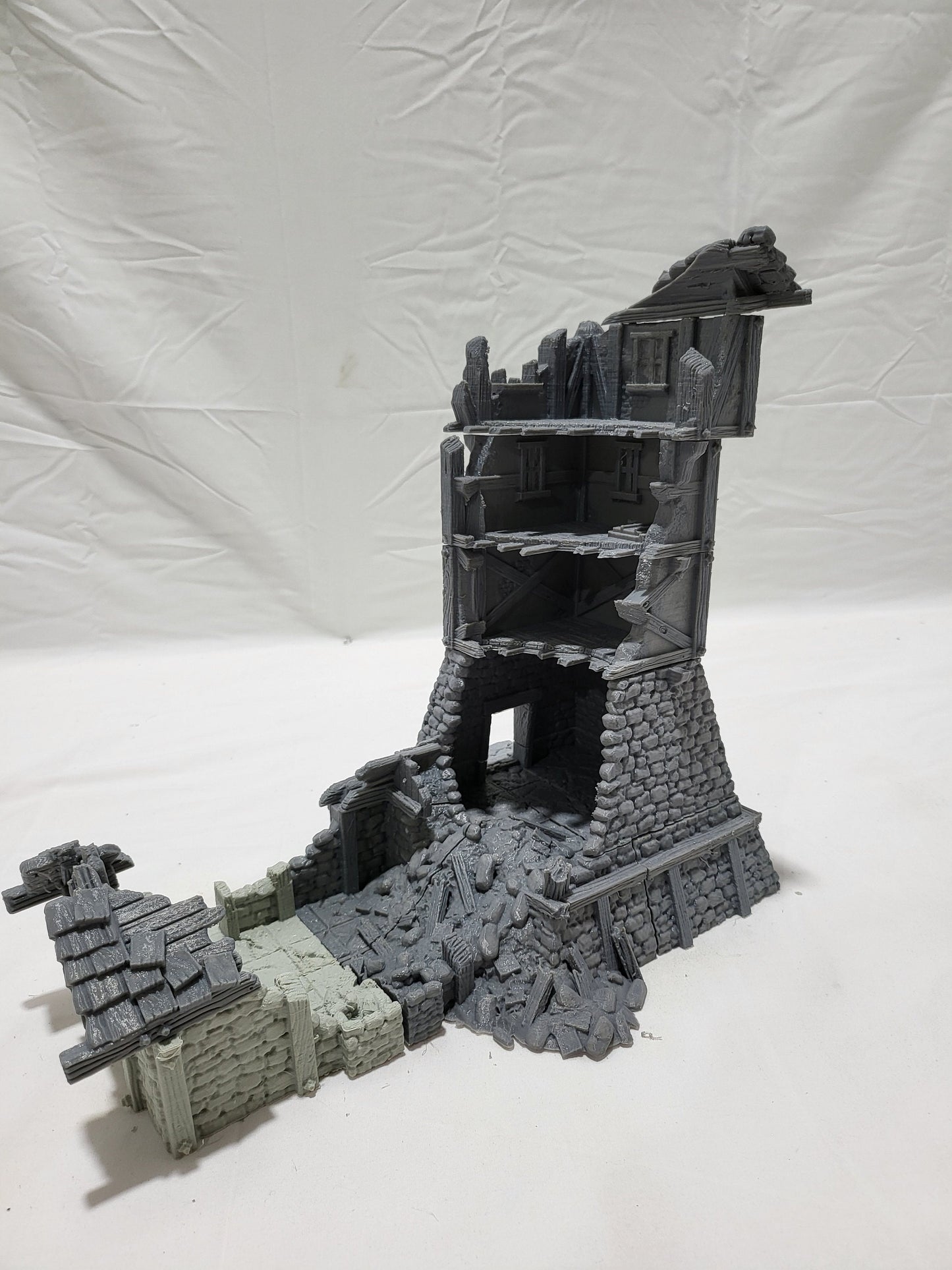 Barrenfall Tower Ruins, 28mm terrain, Dark realms, Warhammer - Dungeons and Dragons, warhammer terrain