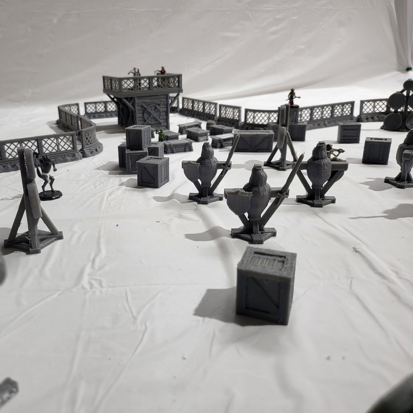 50+ Pieces -Training Yard Set - 28mm scale - Warhammer - Dungeons and Dragons - 28mm Terrain - warhammer terrain