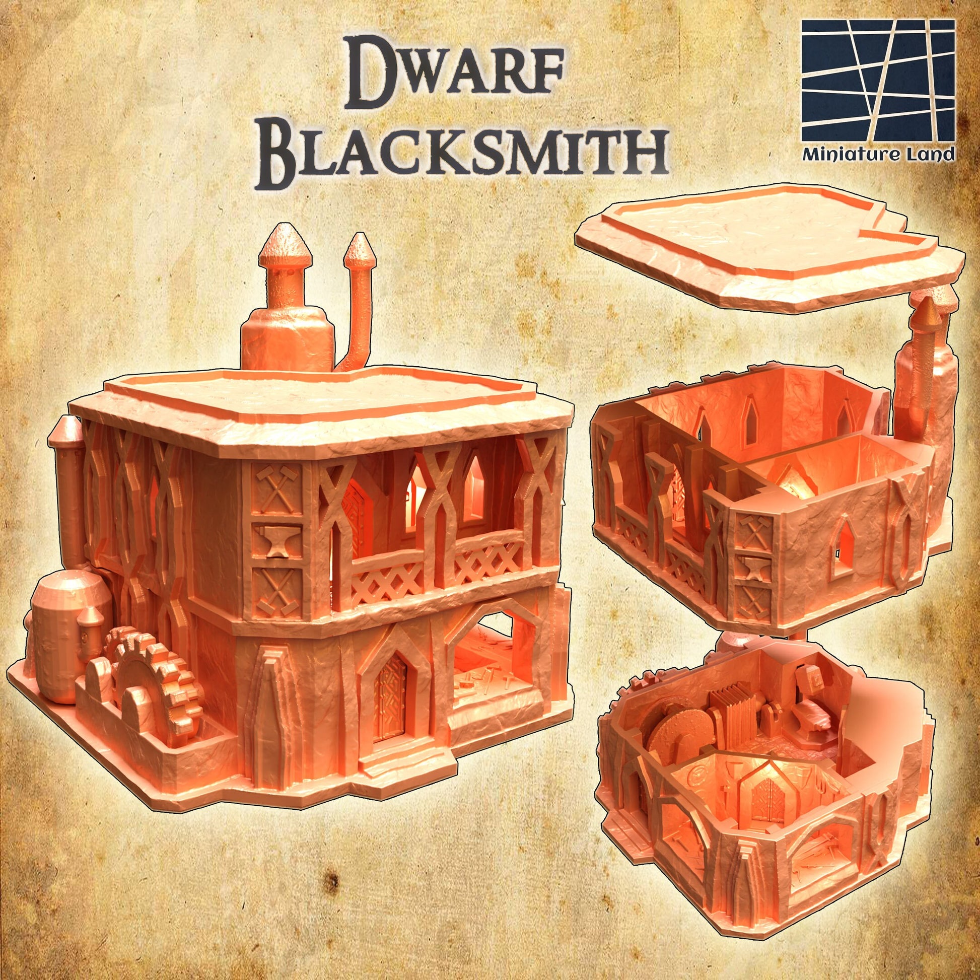 Dwarven Blacksmith Shop, Dwarf Blacksmith, Blacksmith