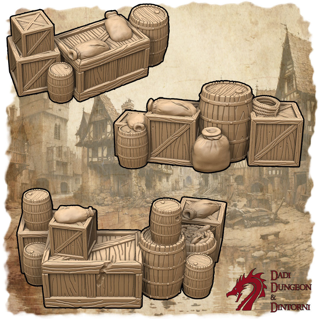 Barricade Set of 3, Crate Barricade, City of The Damned