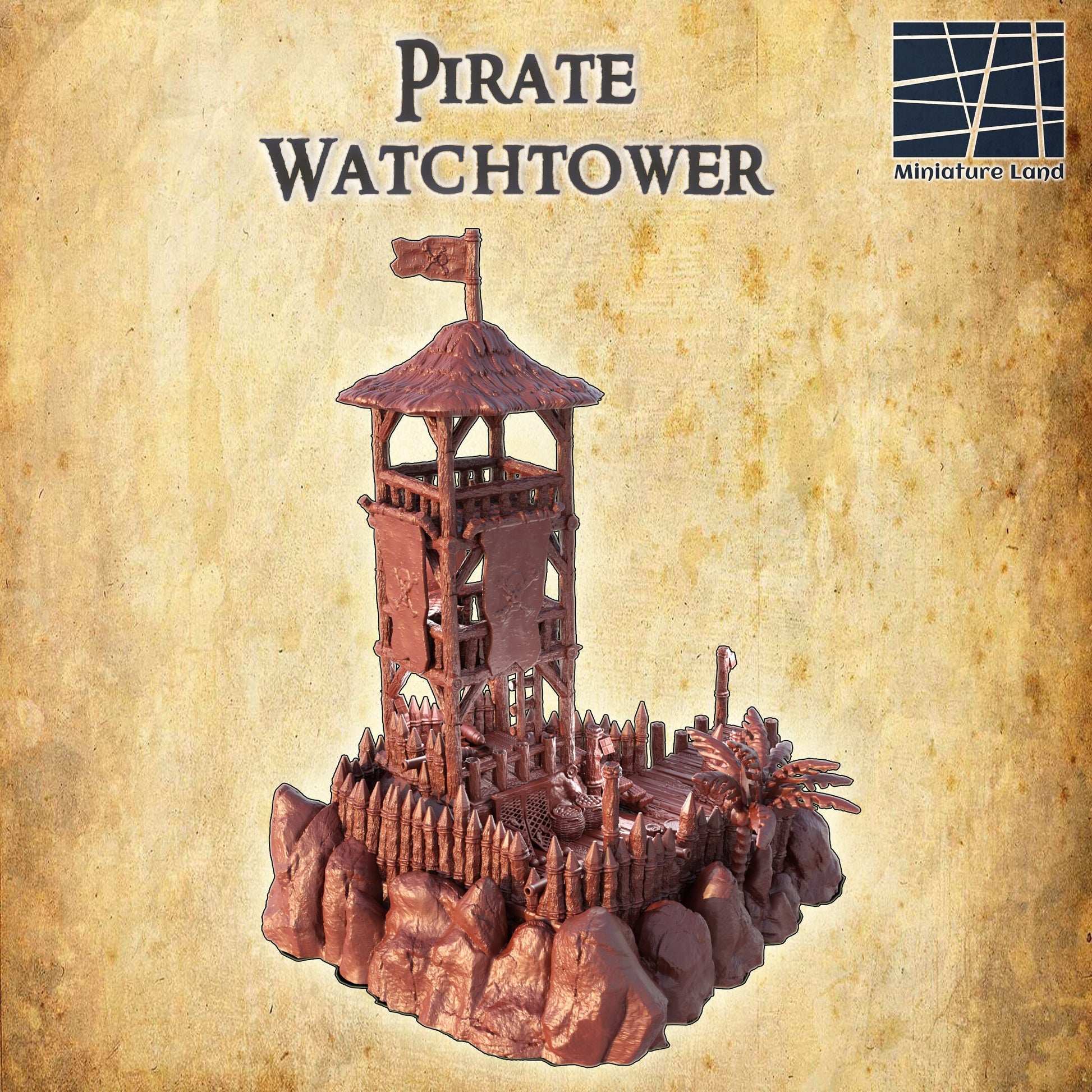 Pirate Watch Tower, Guard Tower, Island Tower