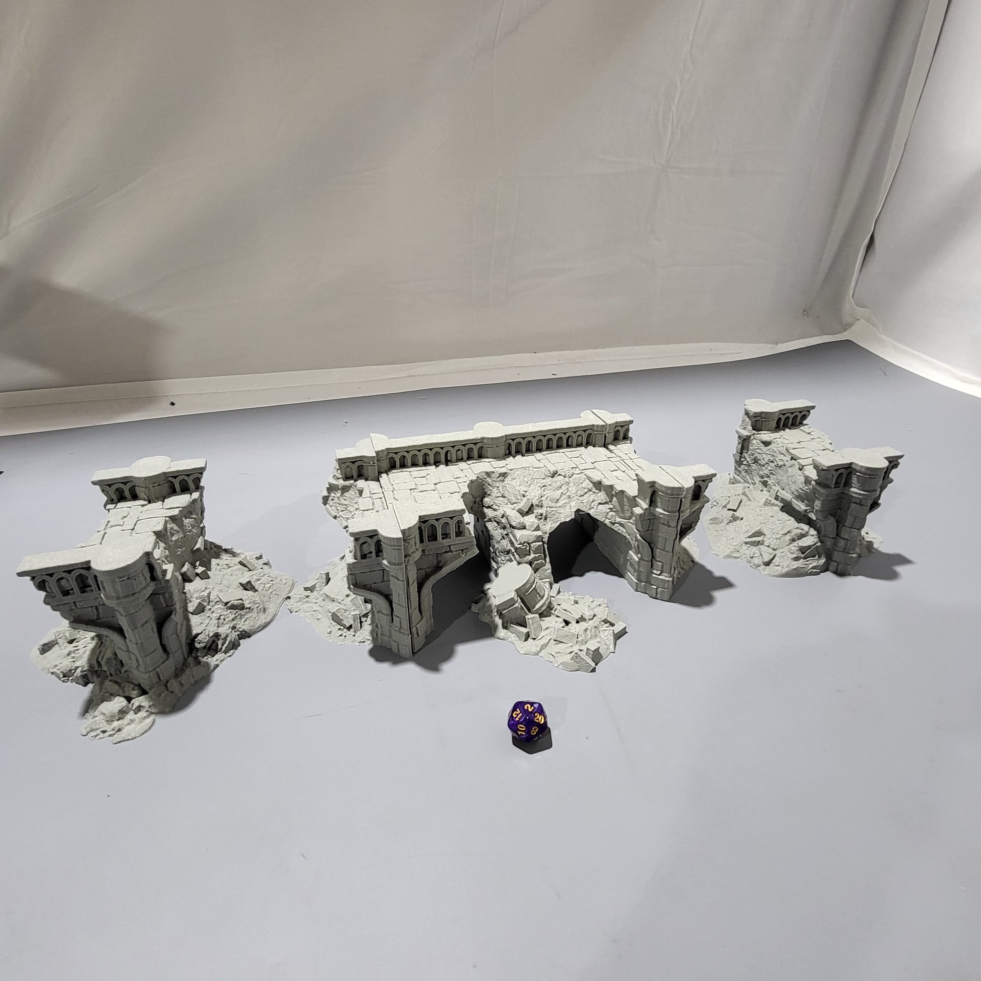Arkenfel Bridge Ruins, modular Bridge Ruins, Dungeons and Dragons, Warhammer, Lotr