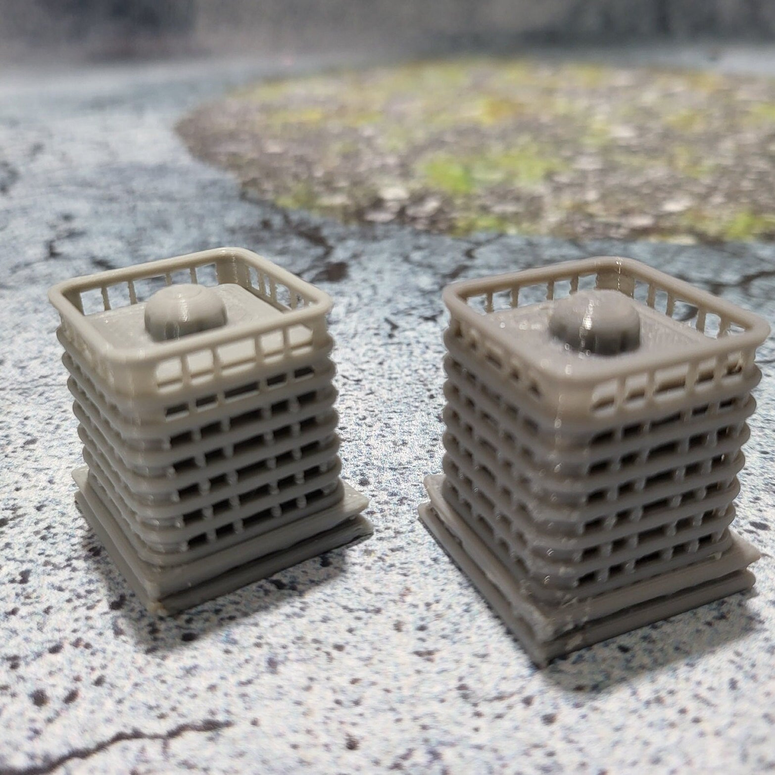 Pair of Totes in Cages, Water/Chemical Cages